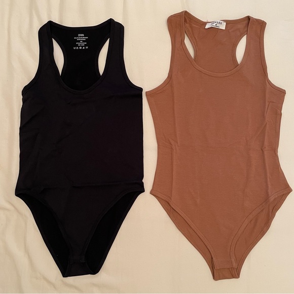 (NWT) Racerback Tank Bodysuit - Black - Picture 7 of 7